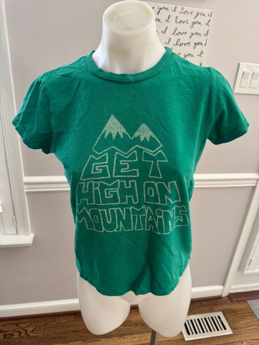 Mother The Lil Sinful Tee Get High On The Mountains T Shirt Size XS - Picture 2 of 3